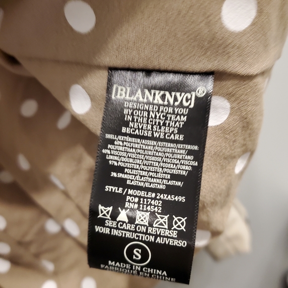 NEW Blank NYC Faux Leather Moto Jacket S Beige - Picture 7 of 8